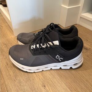 Men's ON Cloudrunner Sneakers, Eclipse/Frost, 11 Medium US